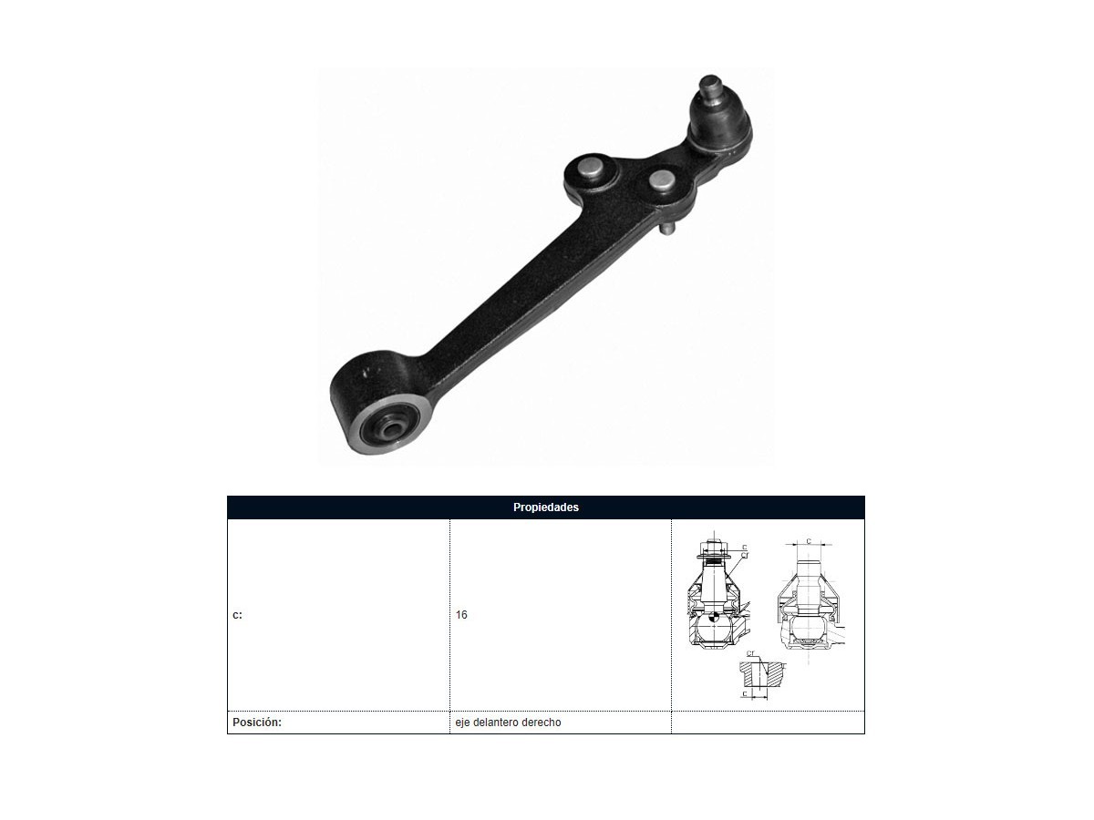 Brazo Suspension Kia Rio 00-05 Der