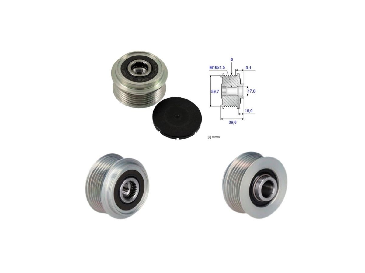 Polea Alternador Marcha Libre Chevrolet Meriva 03-17