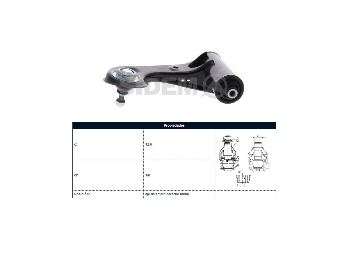 Parilla De Susp Del Mercedes Benz C 250 D (W202)/C 200 Cdi (W202)/C 280 (W202)/C 230 (W202)/C 250 Td (W202)/C 220 (W202)/C 180 (W202) 93-02 Der
