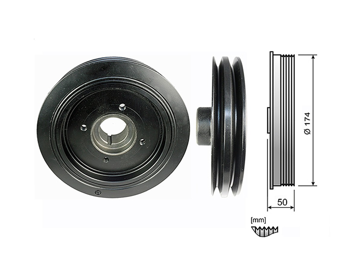 Polea Damper Mitsubishi L200 01-14