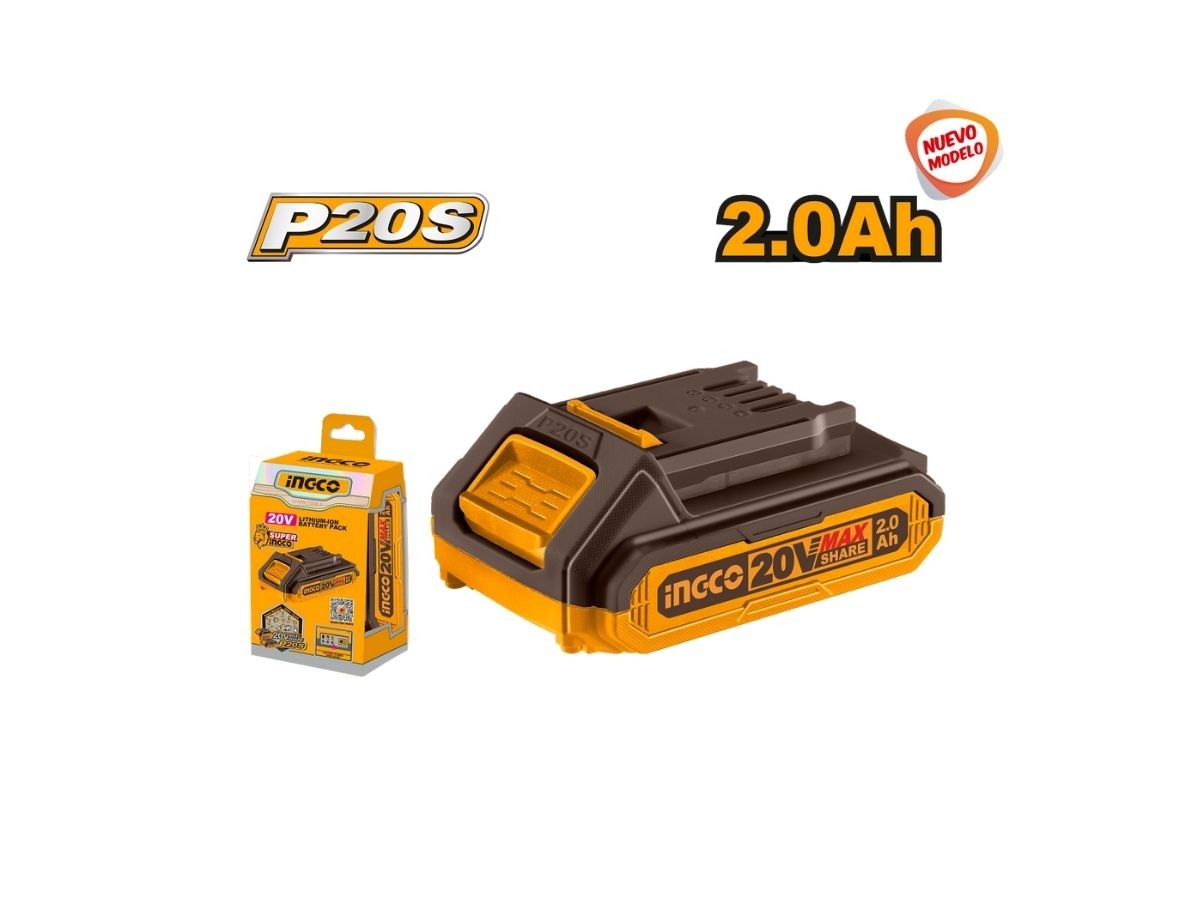 BATERIA LITIO 20V VOLT INGCO PARA LINEA MULTIPLE HERRAMIENTAS