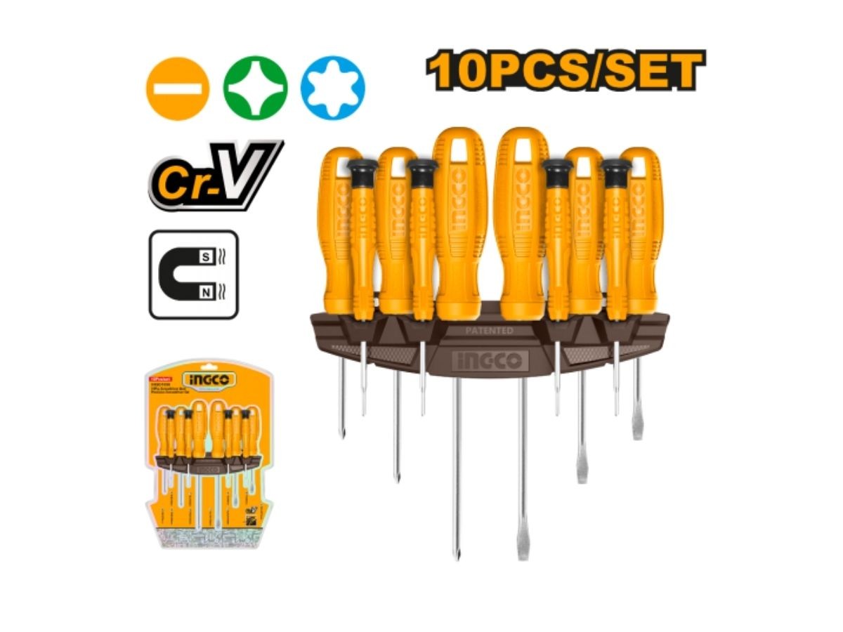 Set 10 Destornilladores Super Select INGCO