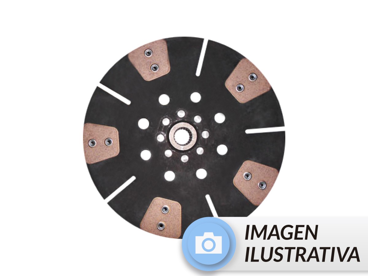 Disco Embrague Externo Toma De Fuerza Massey Fergusson Tractor Mf 290 Doble Disco Embrague Organico/Mf 275 Doble Disco/Mf 265 Doble Disco/Mf 275/Mf 265 76-25 Ø305-Est.10