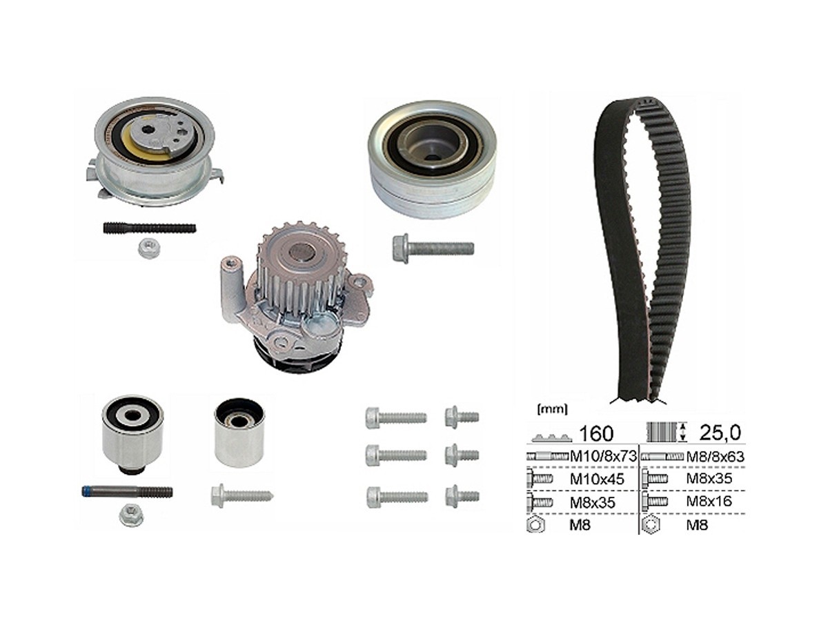 Kit Distribucion C/Bomba Agua Volkswagen Amarok 4X2-4X4 11-25