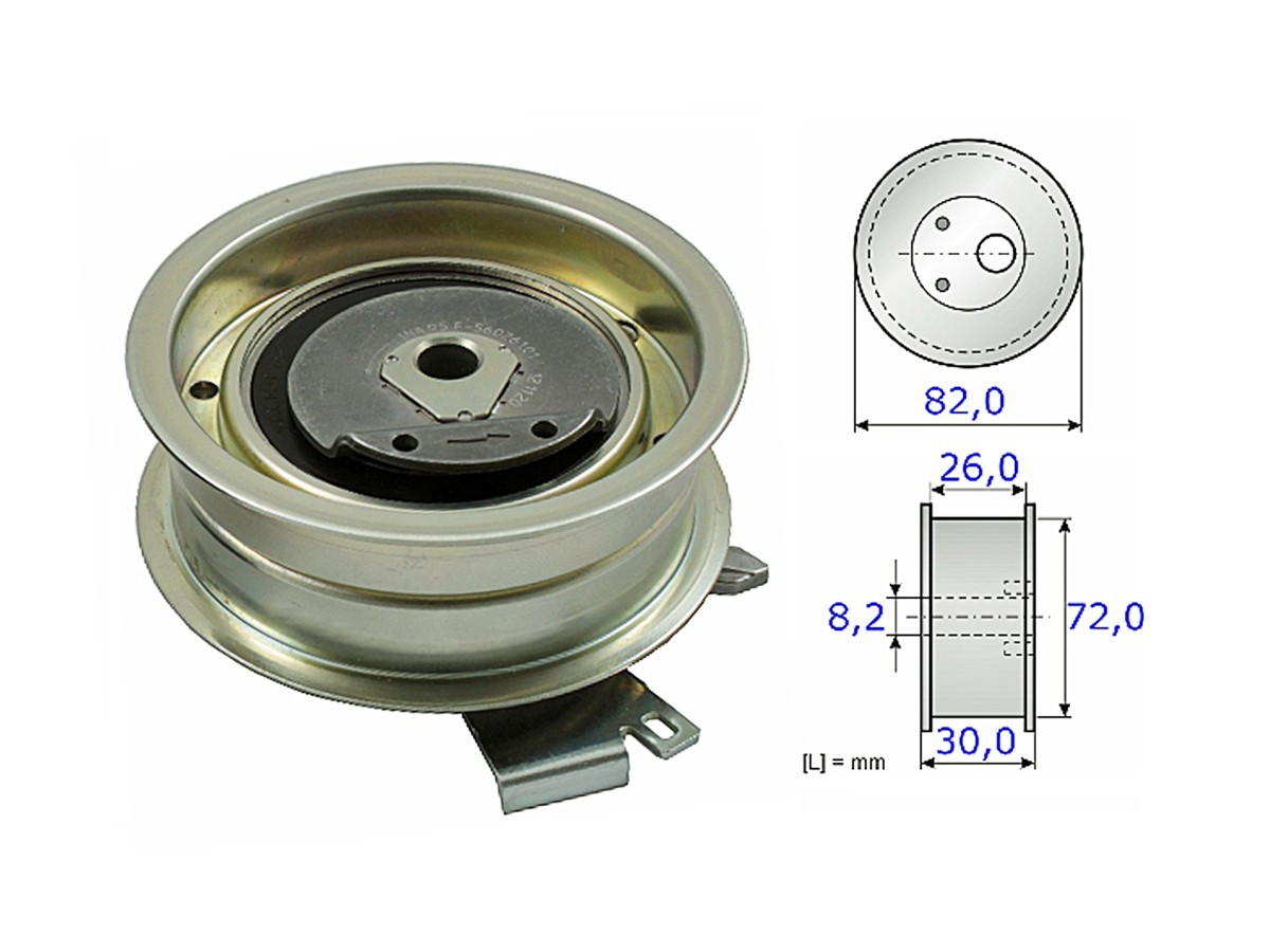 Tensor Correa Distr Audi A3, Volks Bora/Golf/New Beetle 96-25