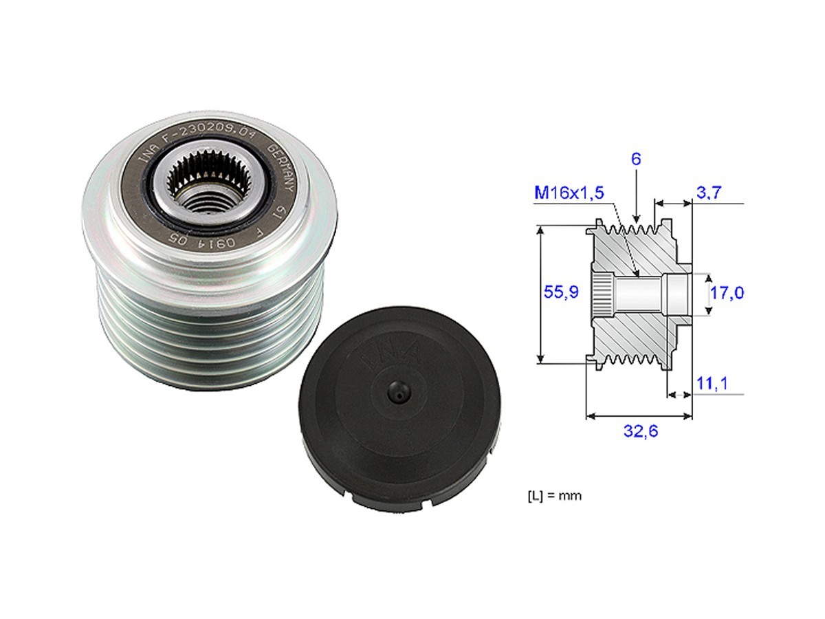 Polea Alternador Marcha Libre