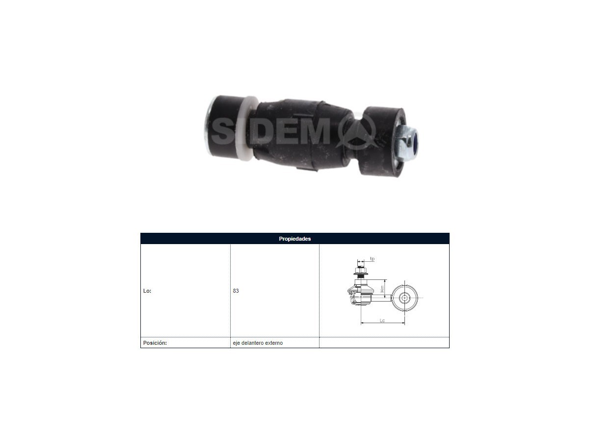 Bieleta Renault Sandero/Logan 08-25 Der/Izq