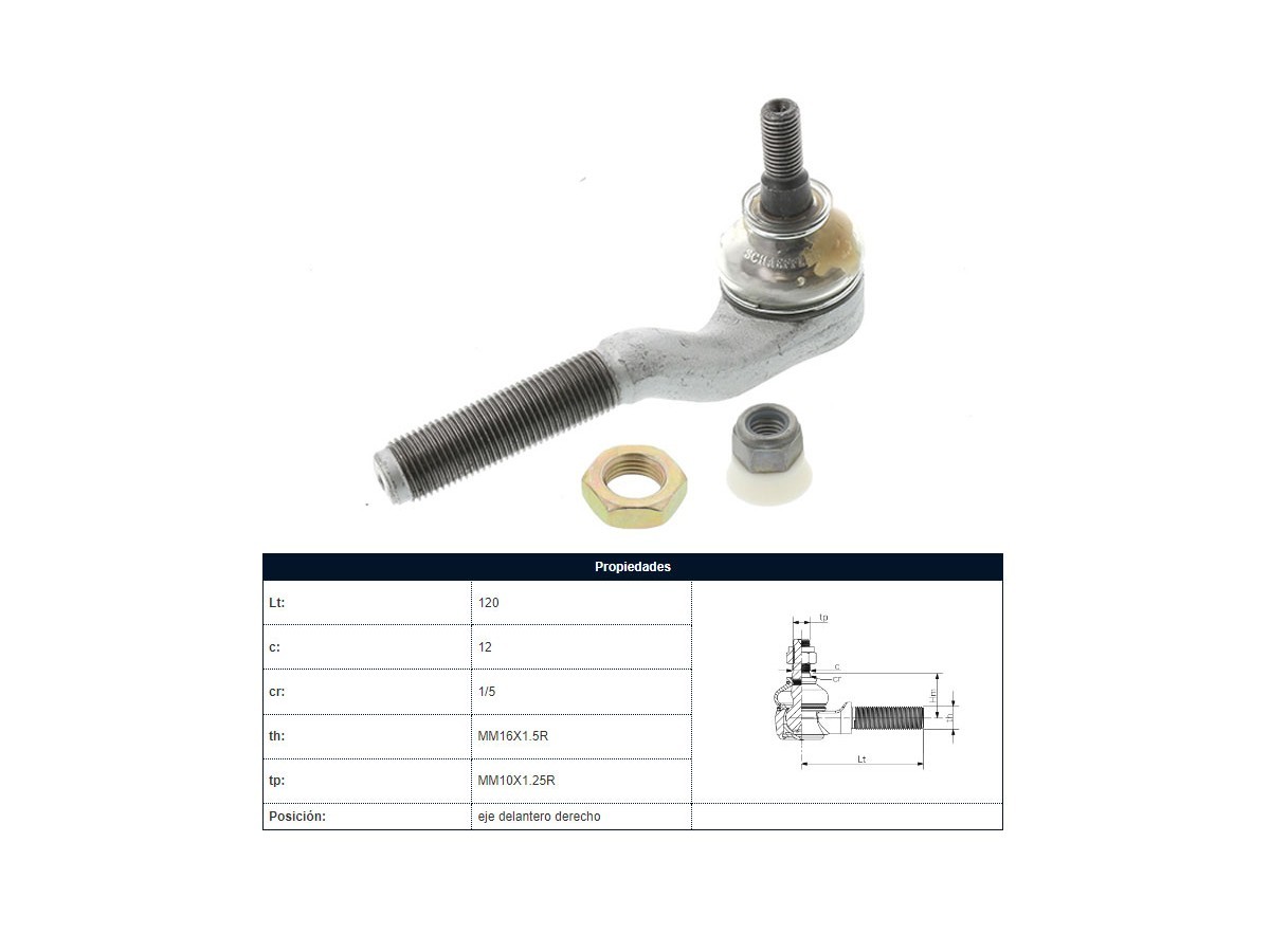 Puntero 406 95-25 Der