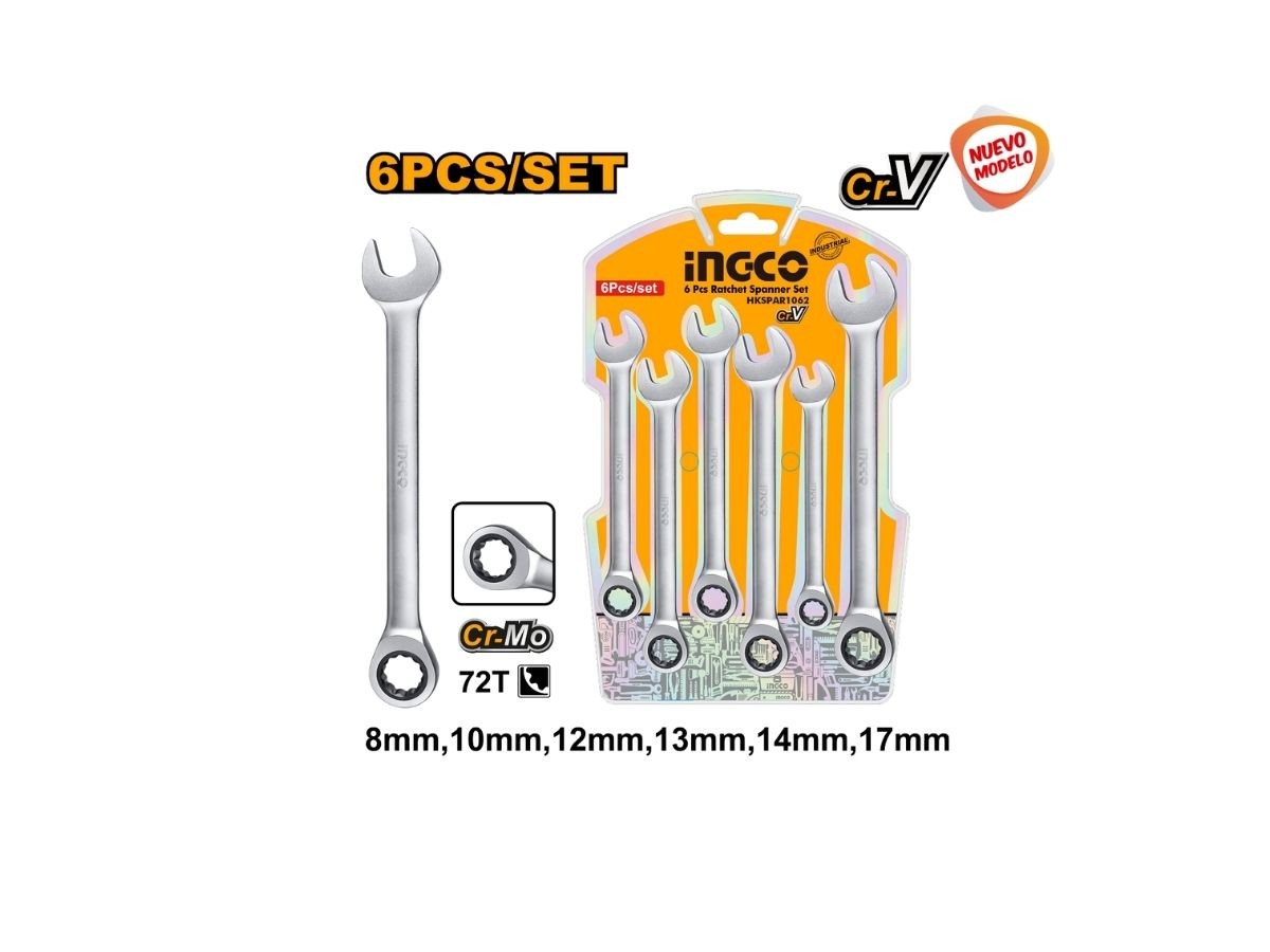 SET X 6 LLAVE CRIQUE SUPER SELECT INGCO