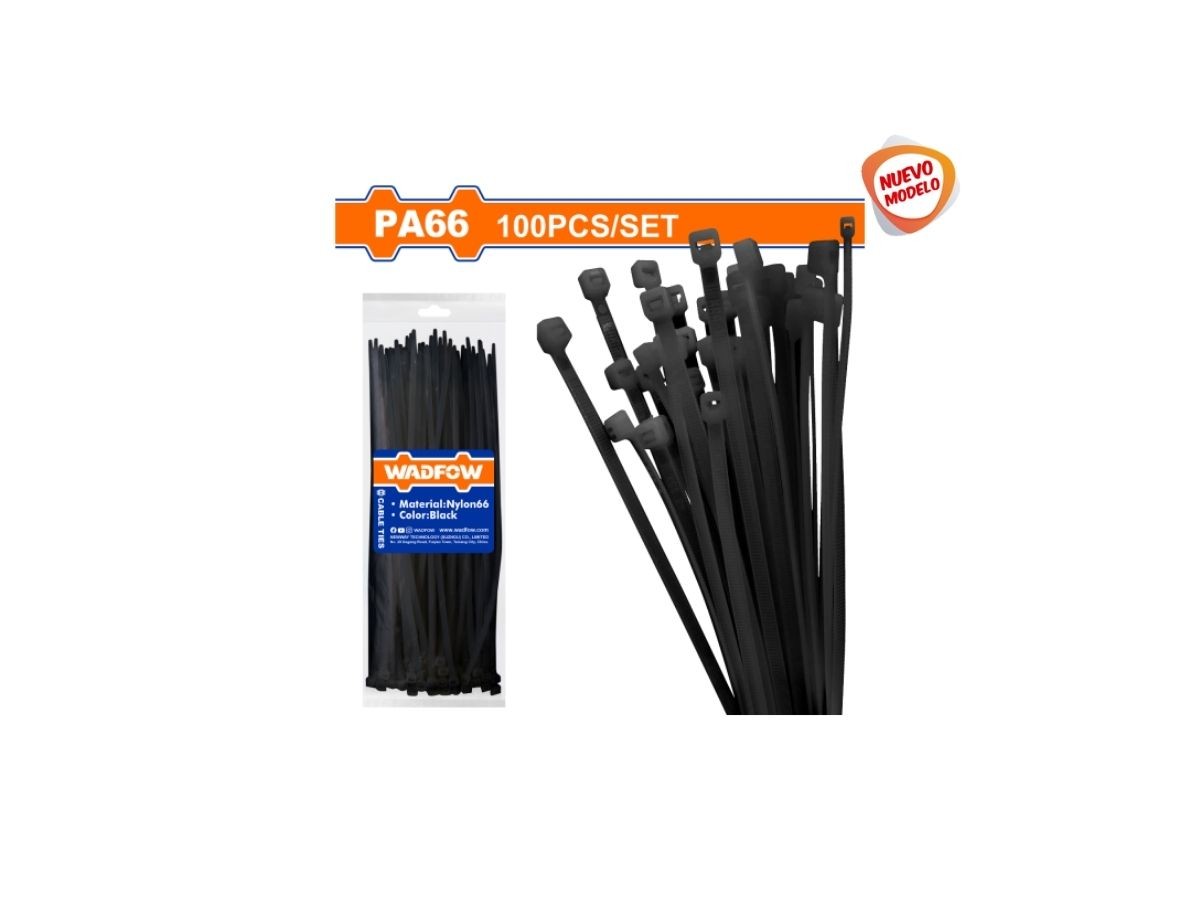 BOLSA X 100 COLLARIN NEGRO 100MM X 2.5MM