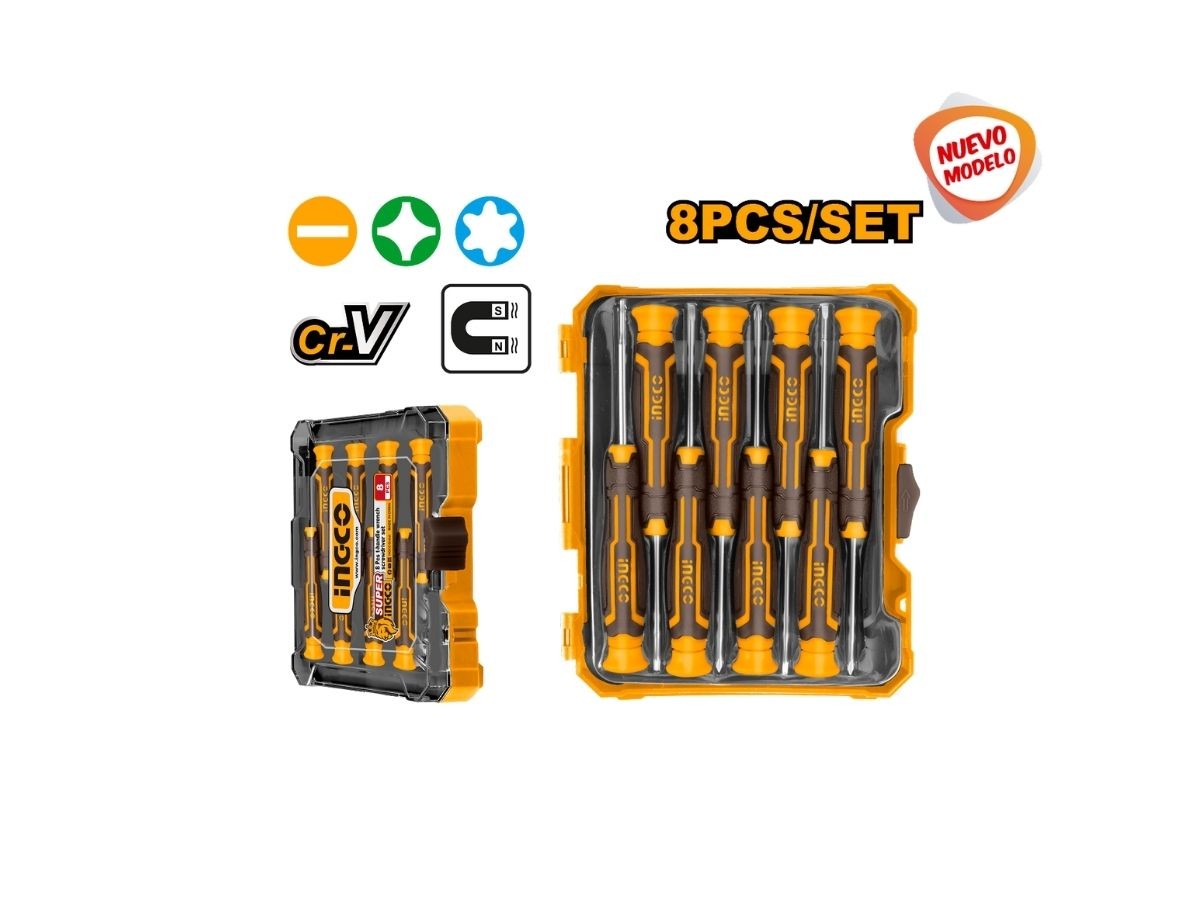 SET DE 8PCS DESTORNILLADORES DE PRECISION