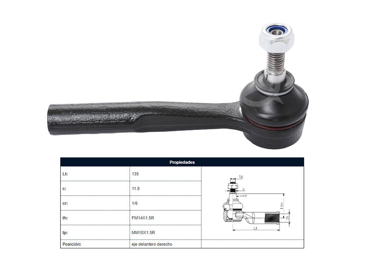 Puntero Fiat Toro, Jeep Compass 4X2/Compass 4X4 12-25 Der
