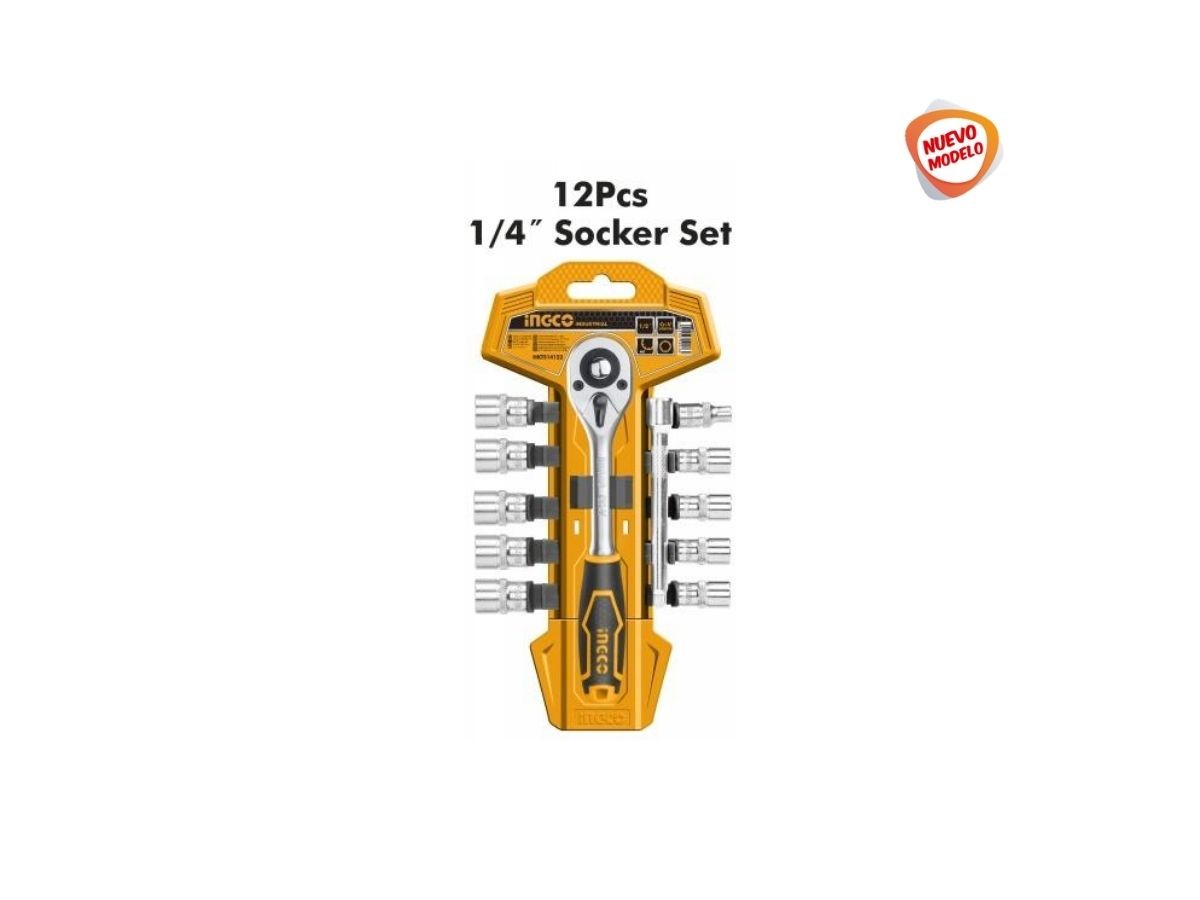 JUEGO 12 PZA 10 DADOS TUBO LLAVE CRIQUE 1/4