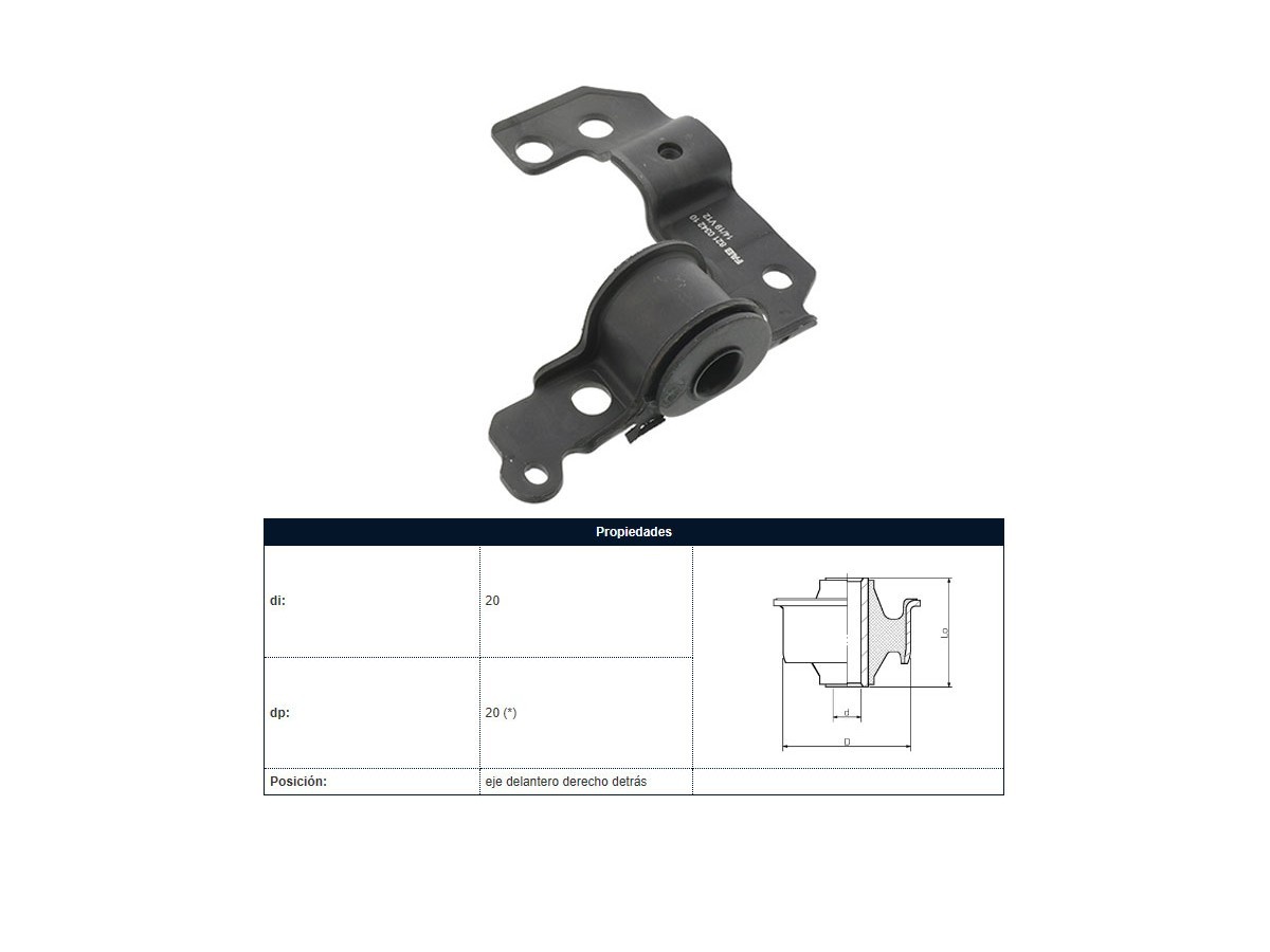 Soporte Parilla Fiat Palio Siena 97-25 Der
