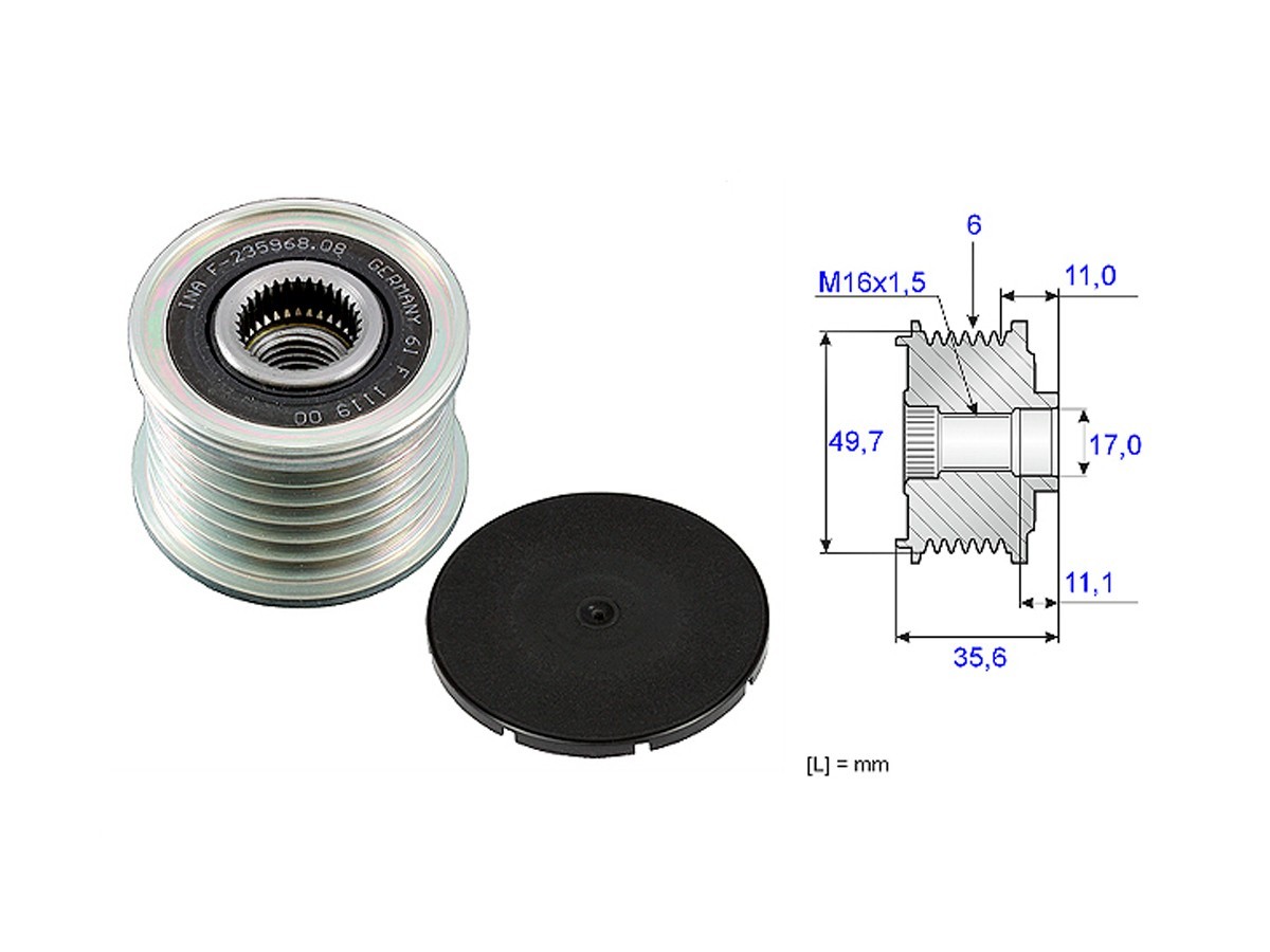 Polea Alternador Marcha Libre Mercedes Benz E 320 Cdi (W211)/E 270 Cdi (W211) 00-07