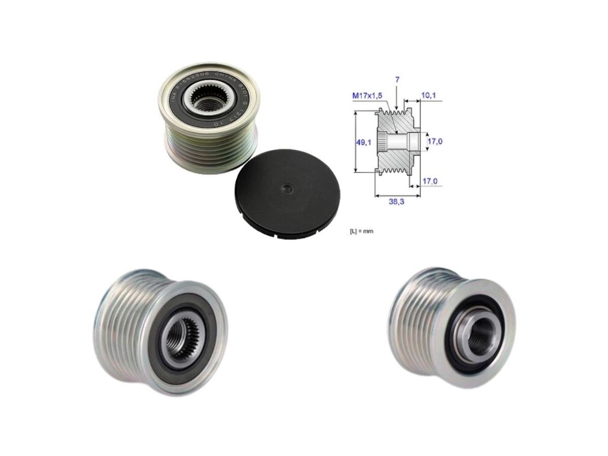 Polea Alternador Marcha Libre Mercedes Benz Vito 111Cdi (W447)  Renault Master 13-25