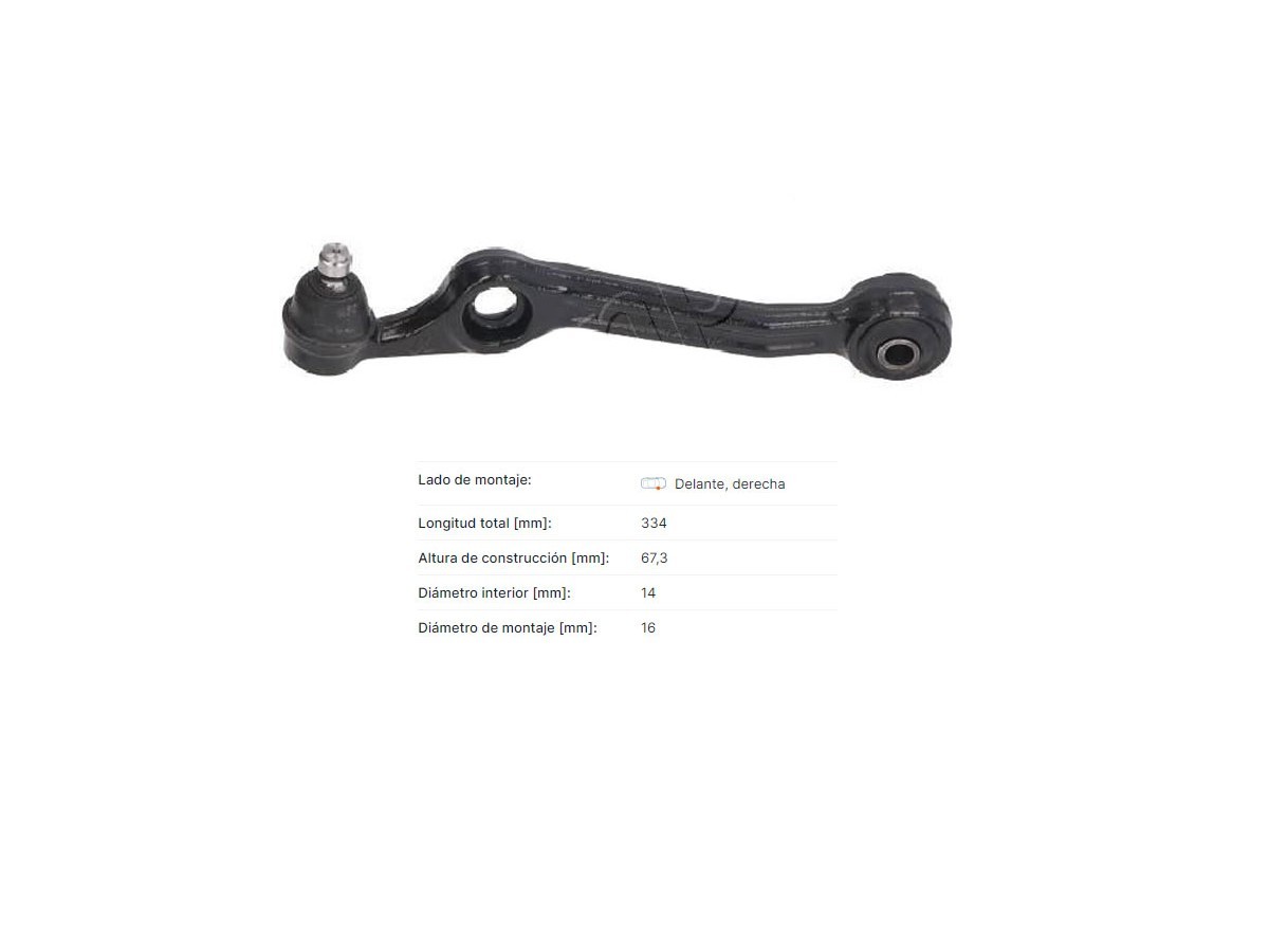 Brazo De Suspension Daihatsu Charade  Faw N5 Nuevo N5  Lifan 320 87-25 Der