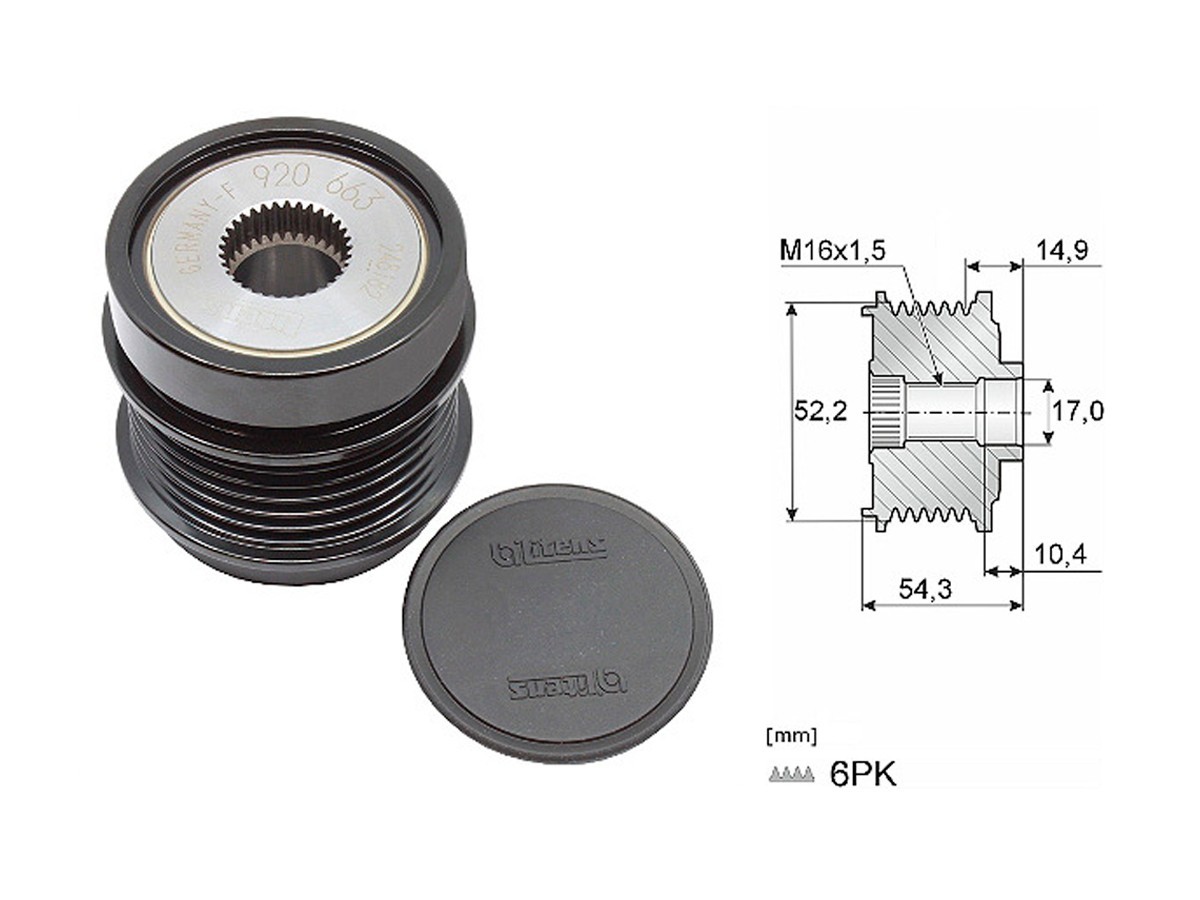 Polea Alternador Marcha Libre
