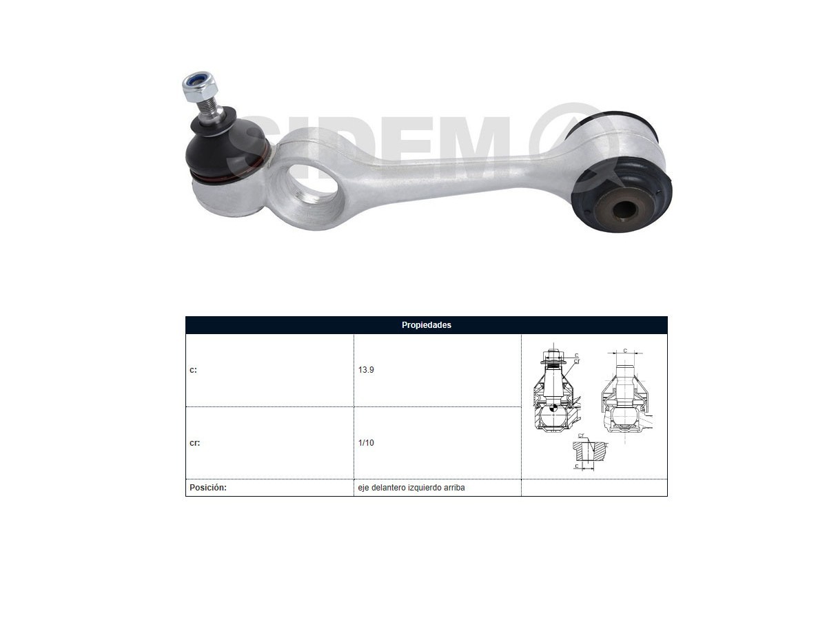 Brazo De Suspensión Mercedes Benz 300 Td (W123)/230 (W123)/220 D (W123) 76-85 Izq