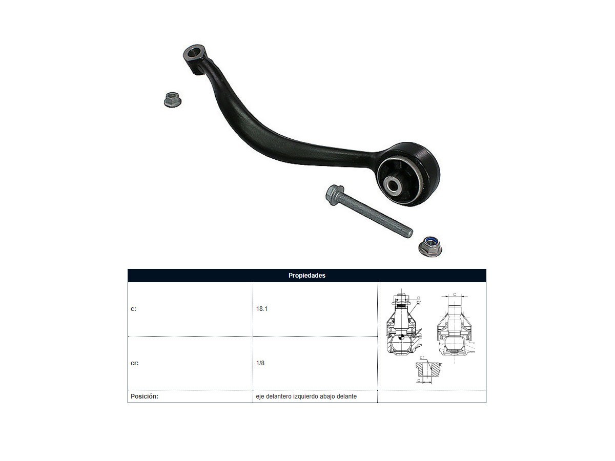 Brazo De Suspension BMW X3 Xdrive 20I / Sdrive 20I (F25)/X3 Xdrive 35I (F25)/X3 Xdrive 28I (F25) 11-17 Der