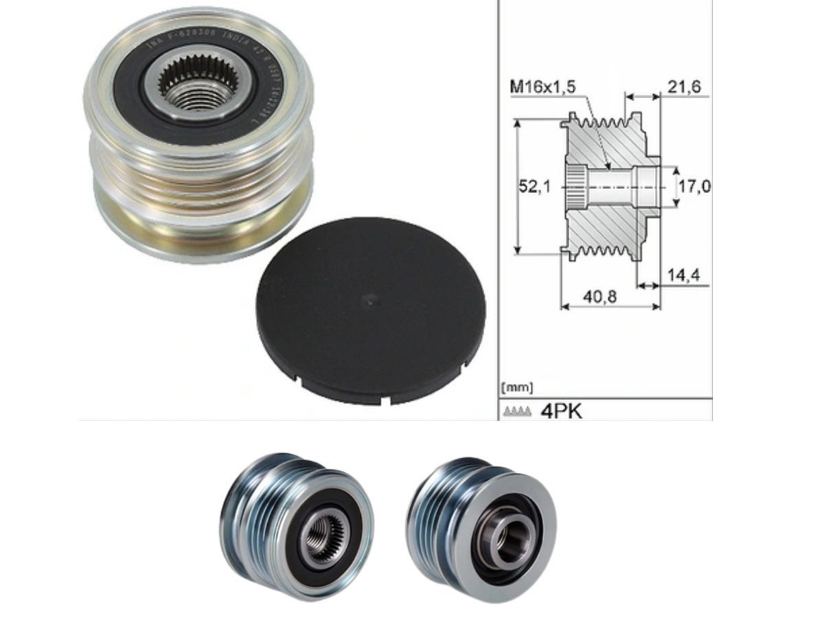 Polea Alternador Marcha Libre Renault Sandero 21-25
