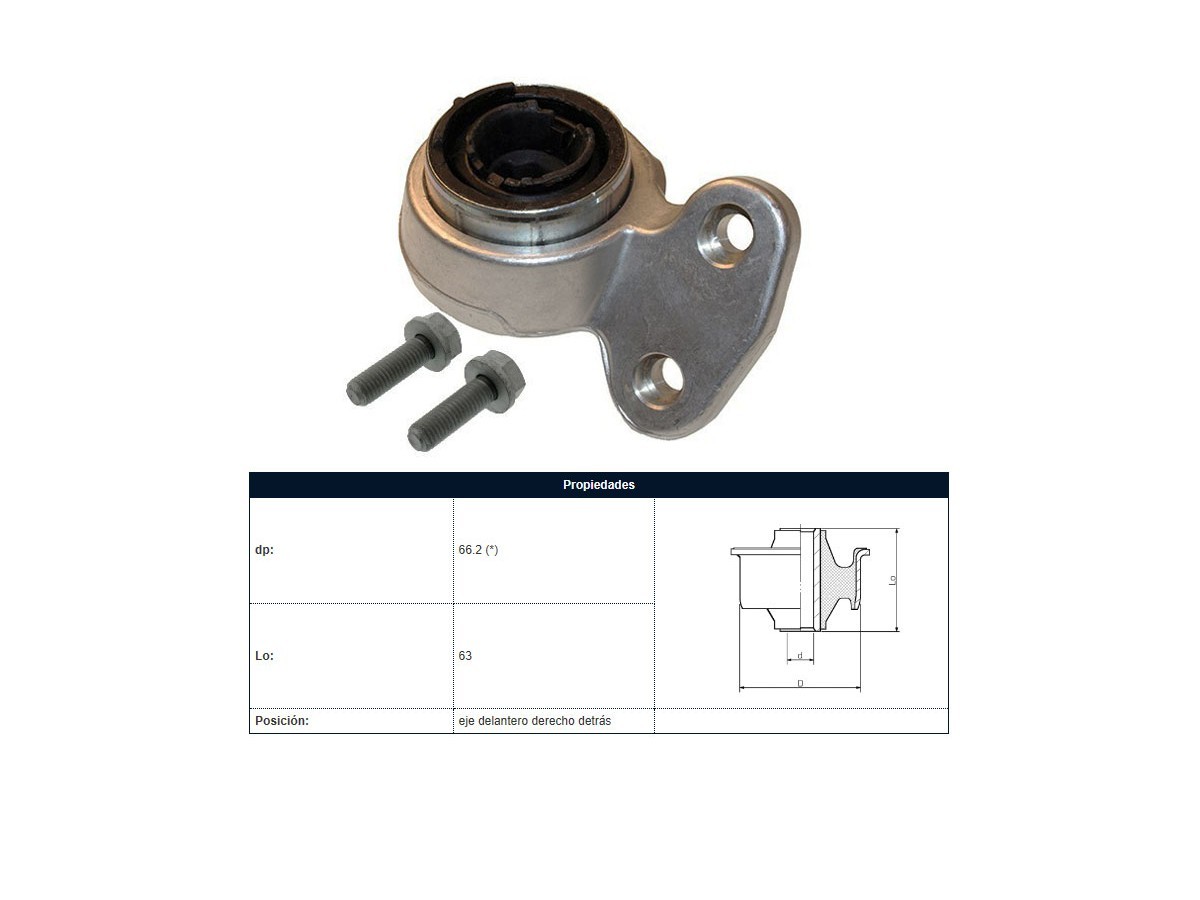 Soporte Parilla Del  BMW 328I (E46)/330 Ci (E46)/323I (E46)/320D (E46)/318I (E46)/320I (E46)/330Xd (E46) 96-09 Izq