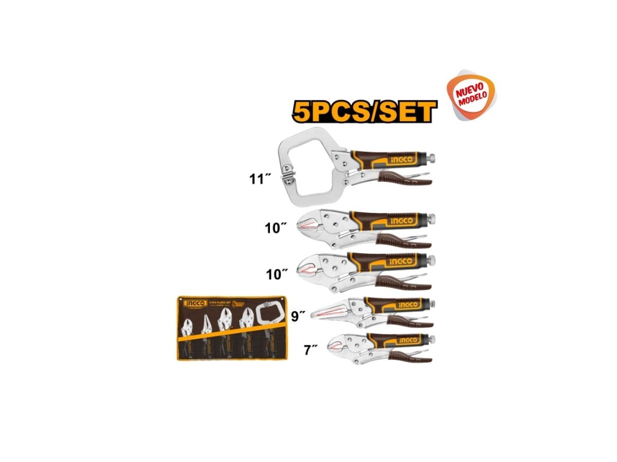 SET X 5 PINZAS SURTIDAS HERRAMIENTAS