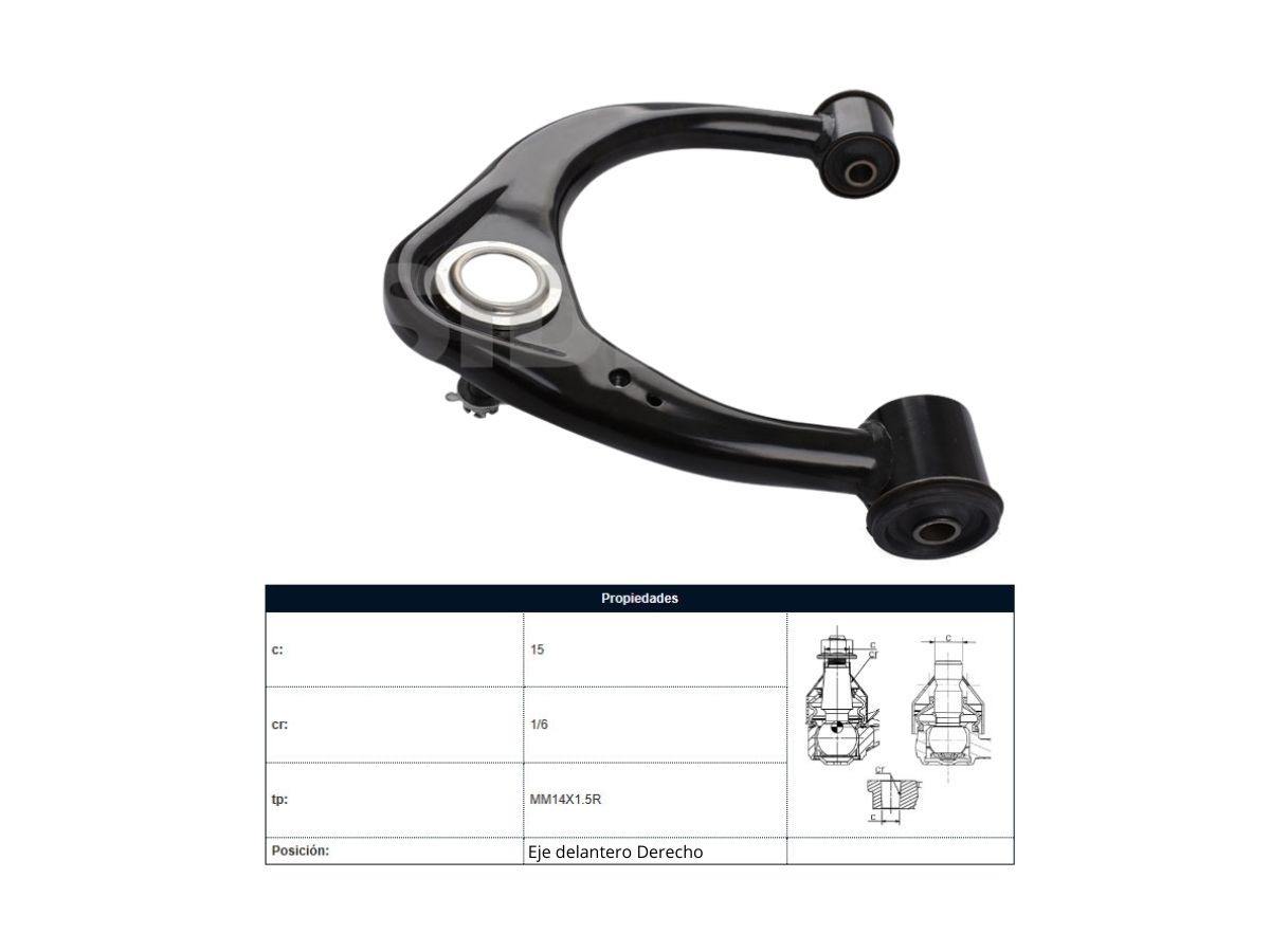 Parilla Suspension Delantera Toyota Hilux 04-25 Der