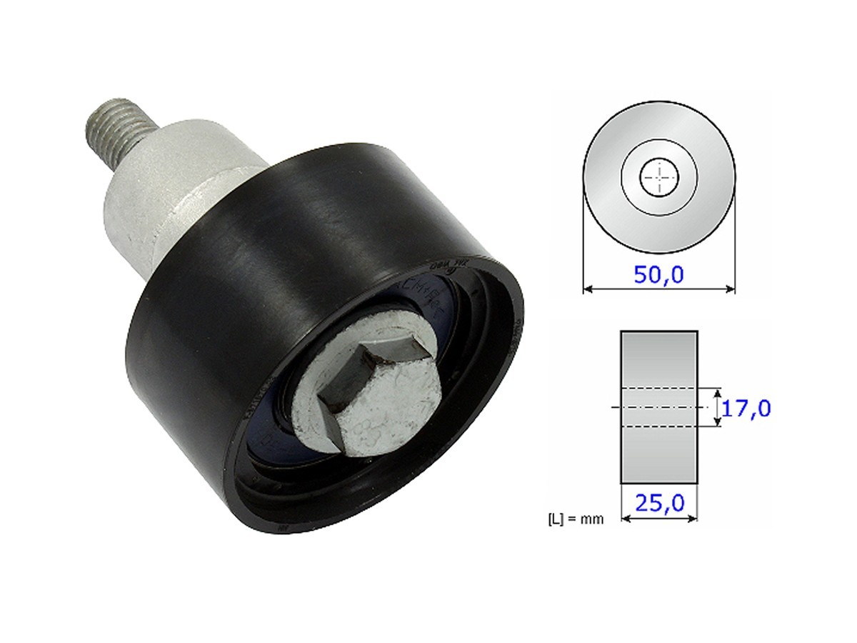 Tensor Guia Correa Dist. Audi Q3/A1/A3/A4/Q2 Basic  Seat Leon Sc/Ibiza V/Arona  Volks Cross Fox/New Beetle/T-Cross/Tiguan/Up/Golf/Virtus/Suran/Fox/Nivus/Polo/Saveiro Cross 10-25