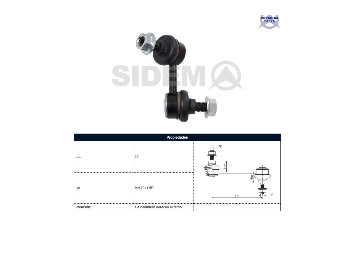 Bieleta Mitsubishi L200 07-14 Der