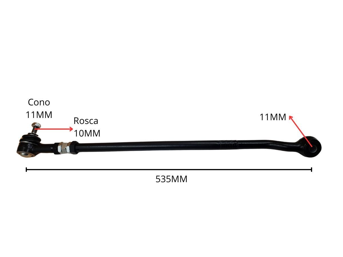 Barra Direccion Volkswagen Saveiro Parati Gol Ii I Iii Iv 80-25 Der