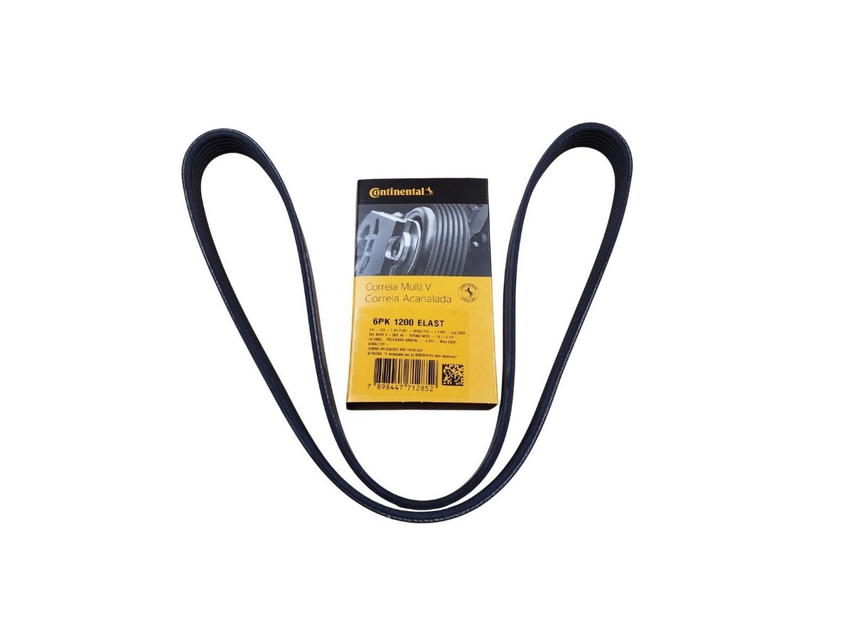 6PK1200ELAST Correa Elastica de Accesorios Volkswagen Fox Cross Fox Gol V-VI-VII Saveiro Suran