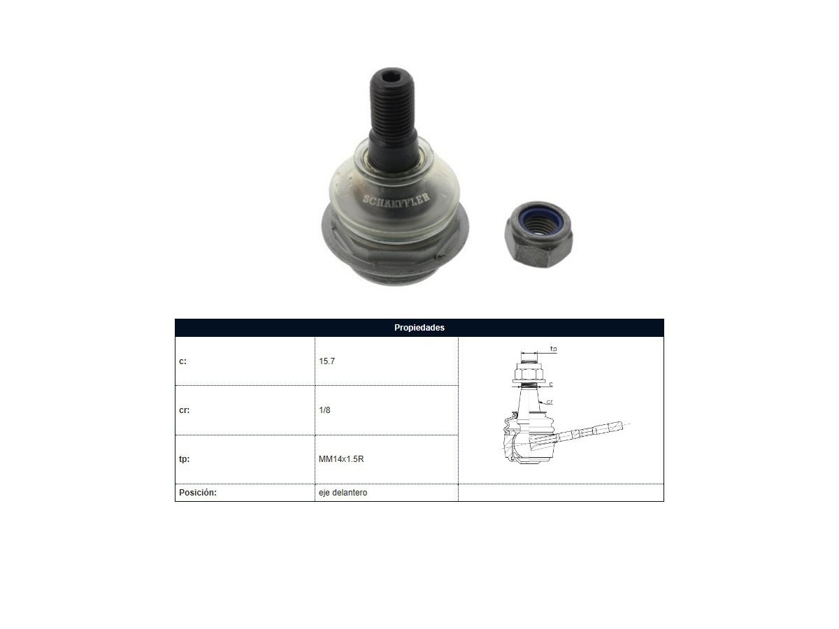 Rotula Del Citroen C4 Berlingo Peug 5008/3008/308/308 Sw/307 Partner 00-25 Der/Izq