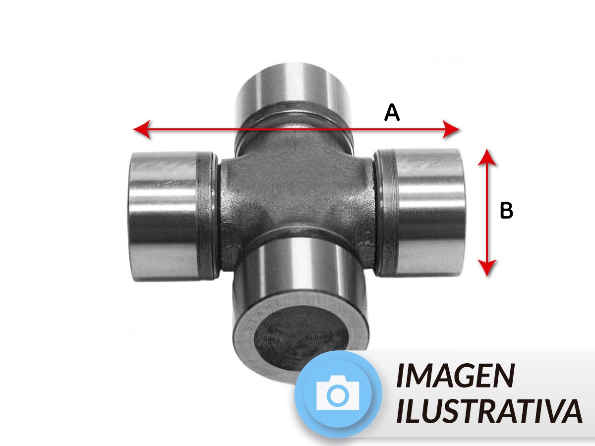 CRUCETA A:132,9mm B:52mm