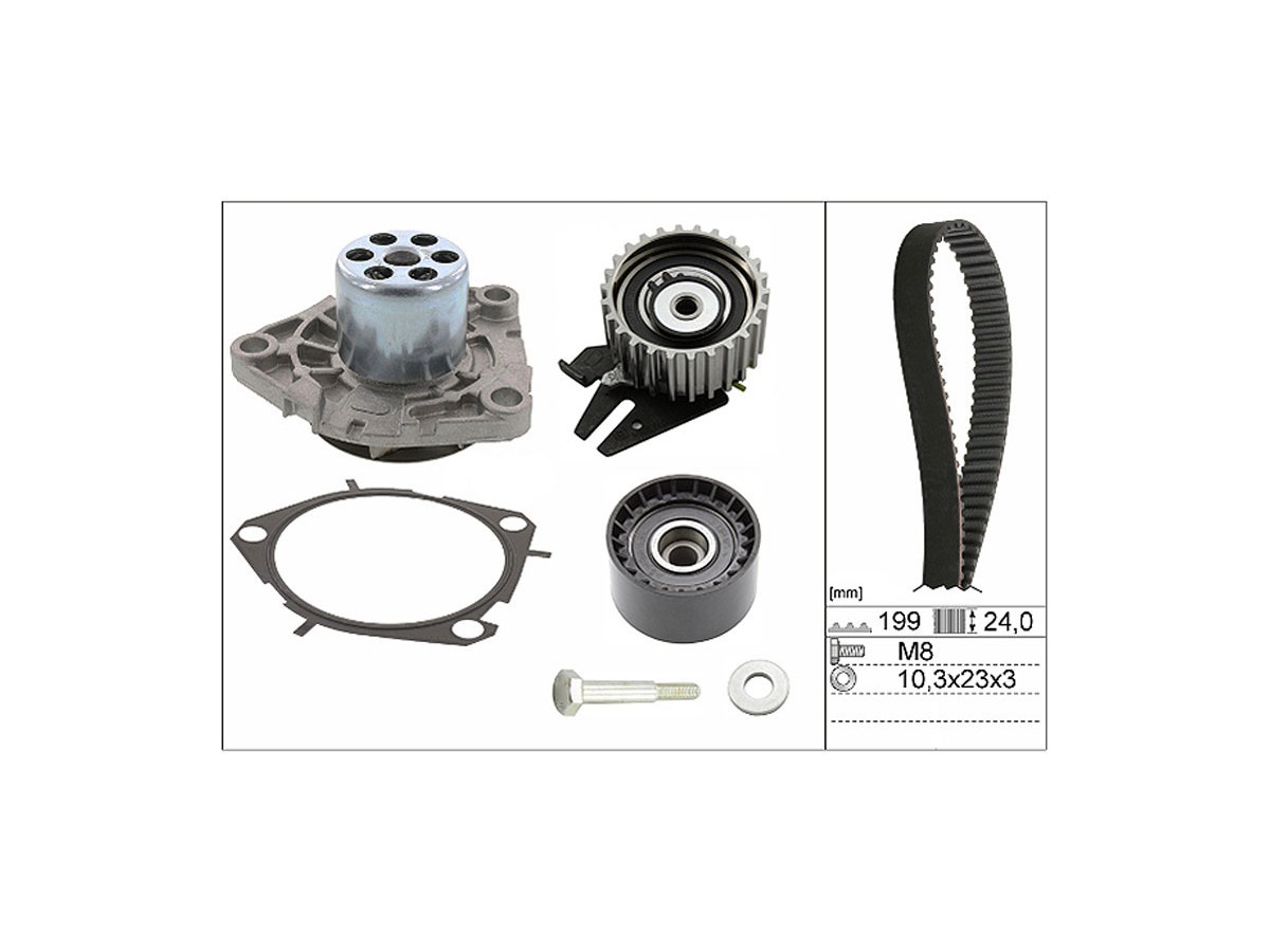 Kit Distr C/Bomba Agua Fiat Toro 24-25