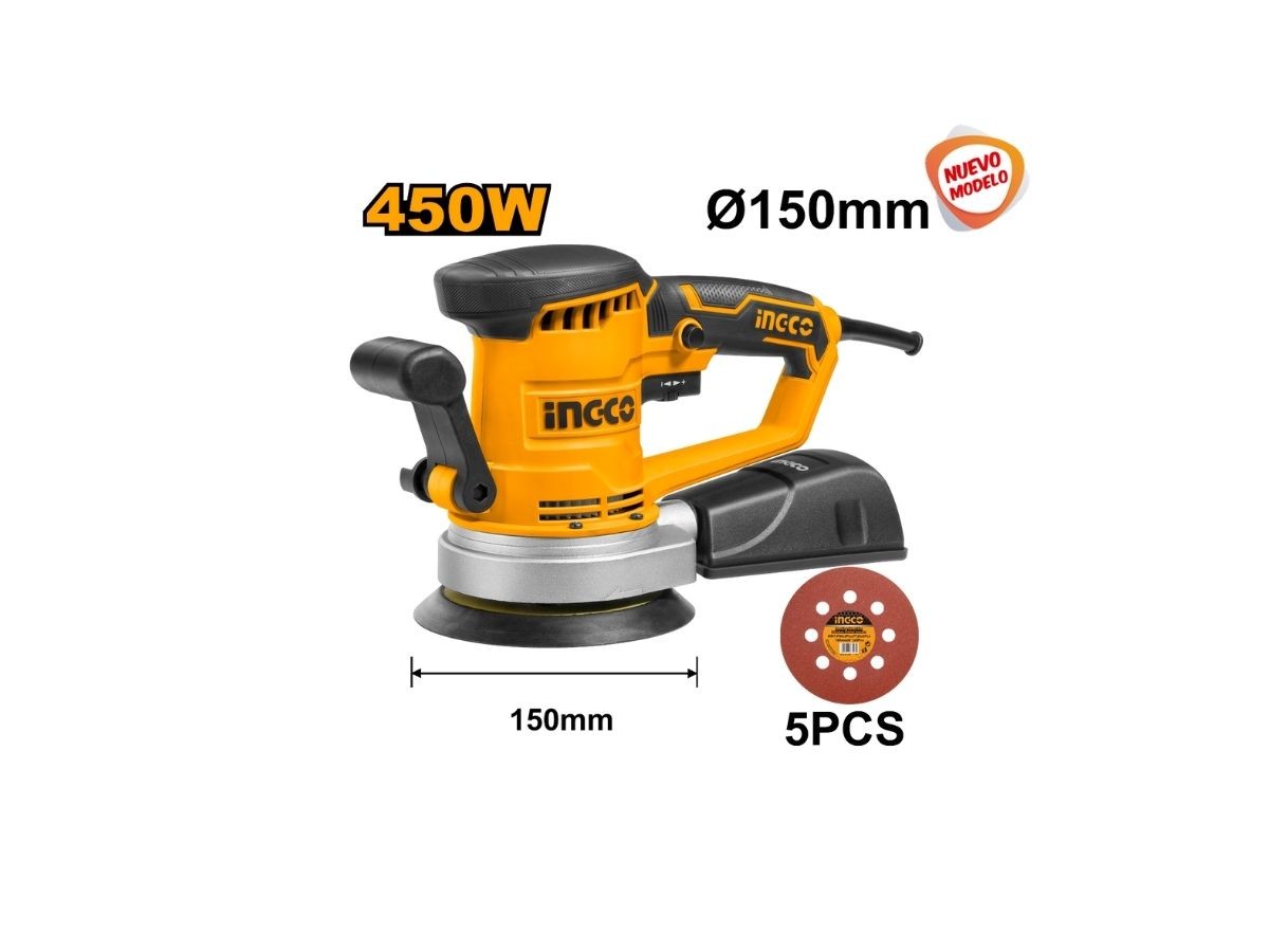 LIJADORA ROTO ORBITAL 450W MOD NUEVO INGCO