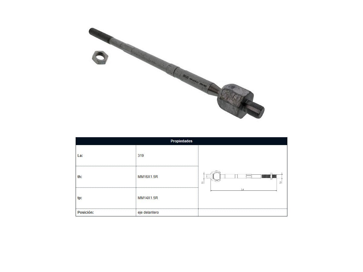 Mate Audi A3, Volks Bora/Golf 96-25 Der/Izq