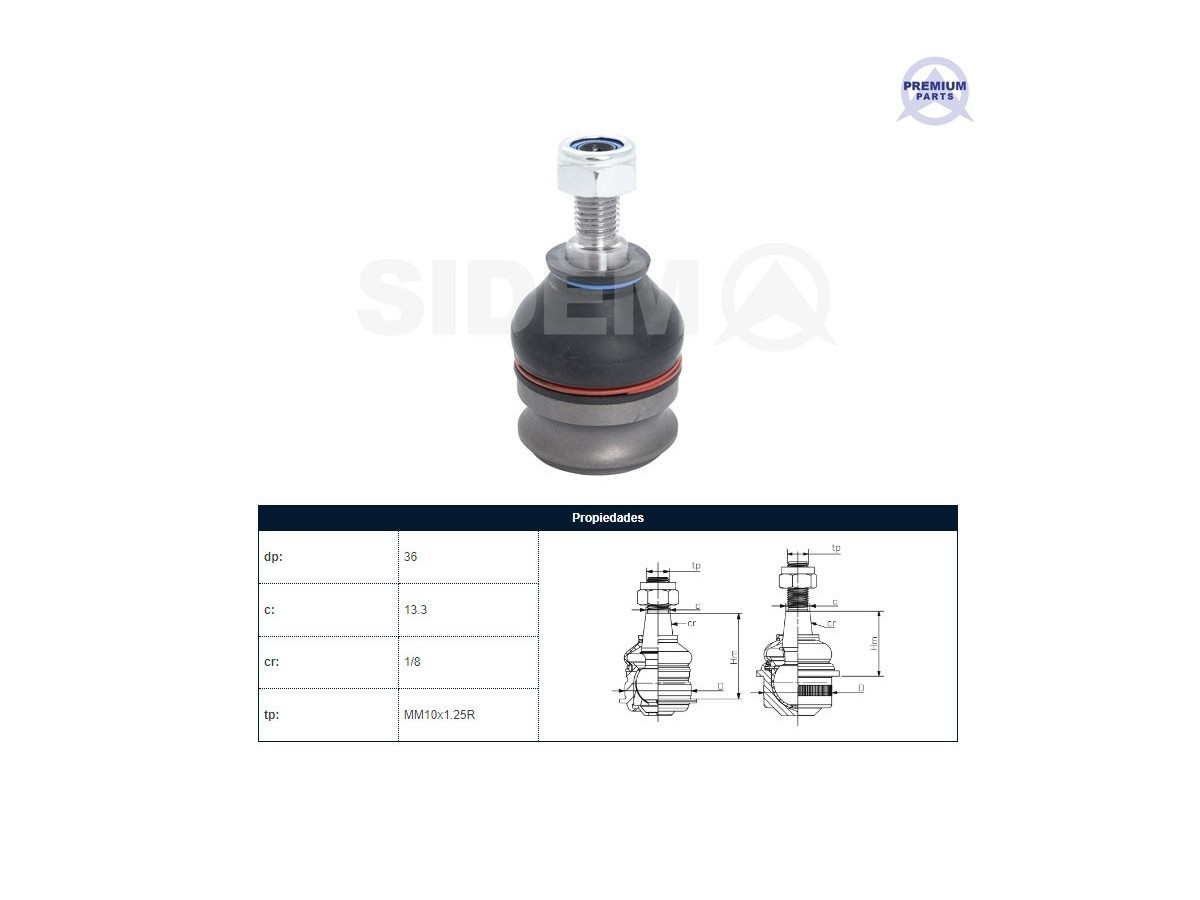 Rotula Delantera Hyundai Atos 98-25 Der/Izq