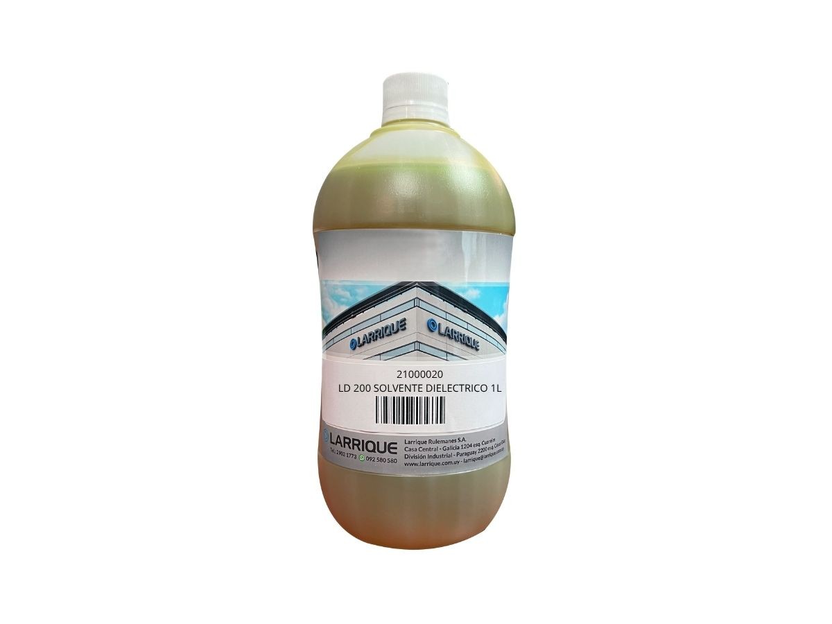 Desengrasante Industrial Solvente Dielectrico Para Limpieza De Motores Electricos Ld 200 Solvente Dielectrico 1 Lt
