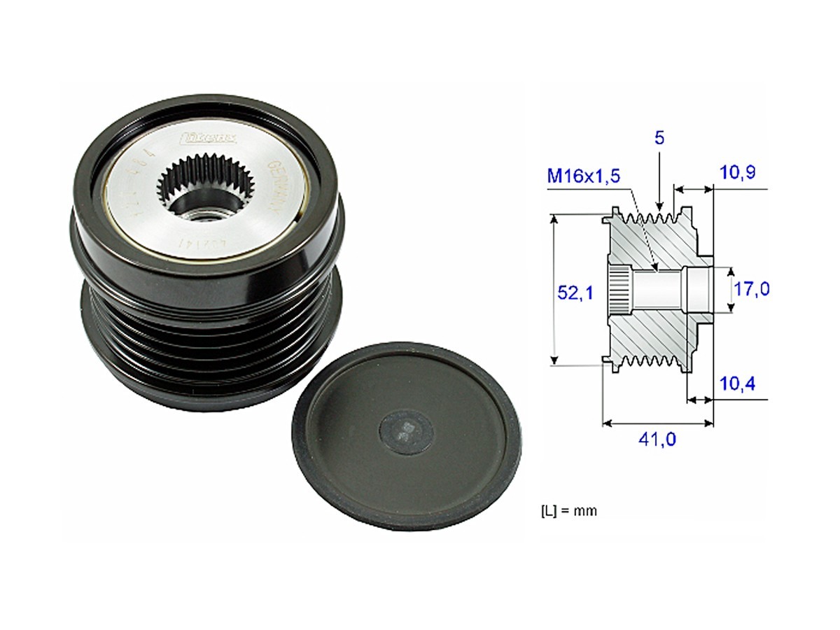 Polea Alternador Marcha Libre