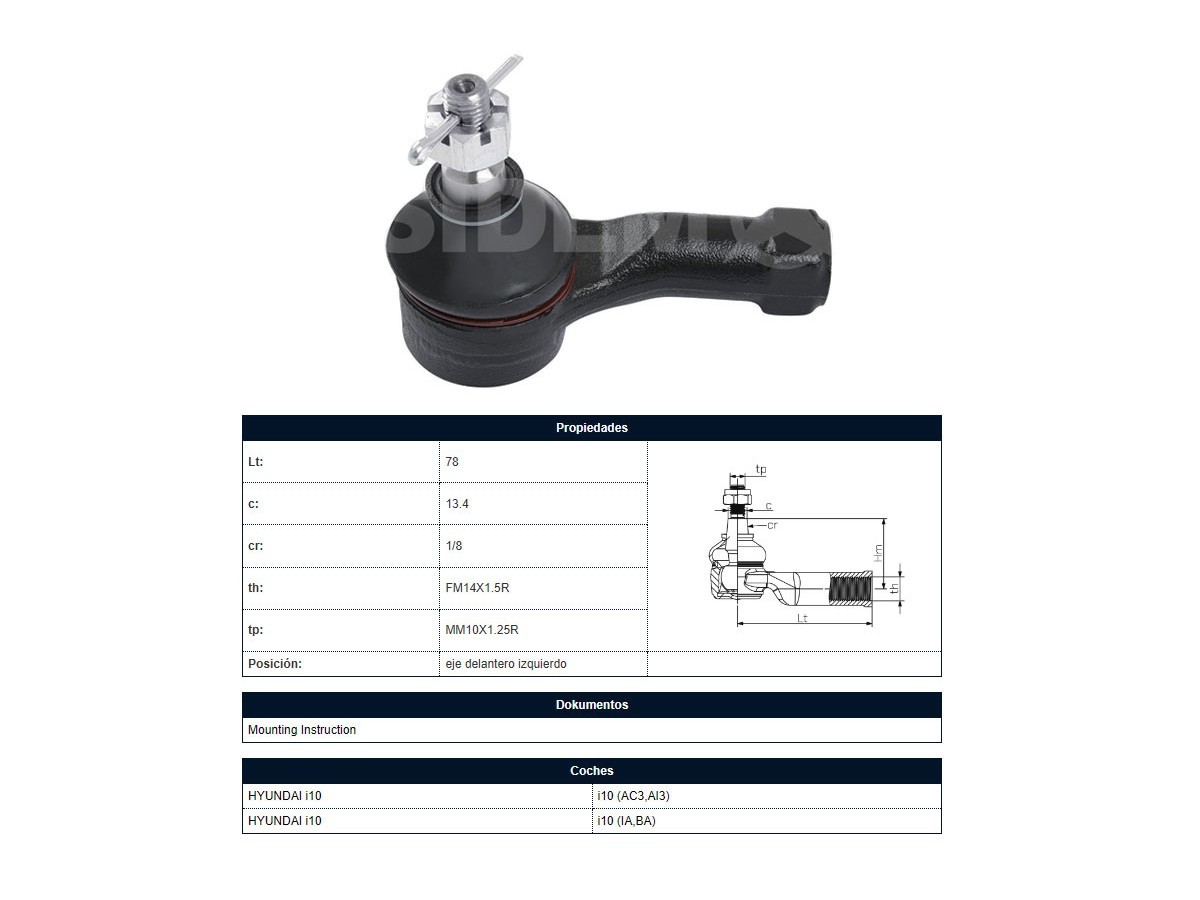 Puntero Hyundai I10 14-25 Izq