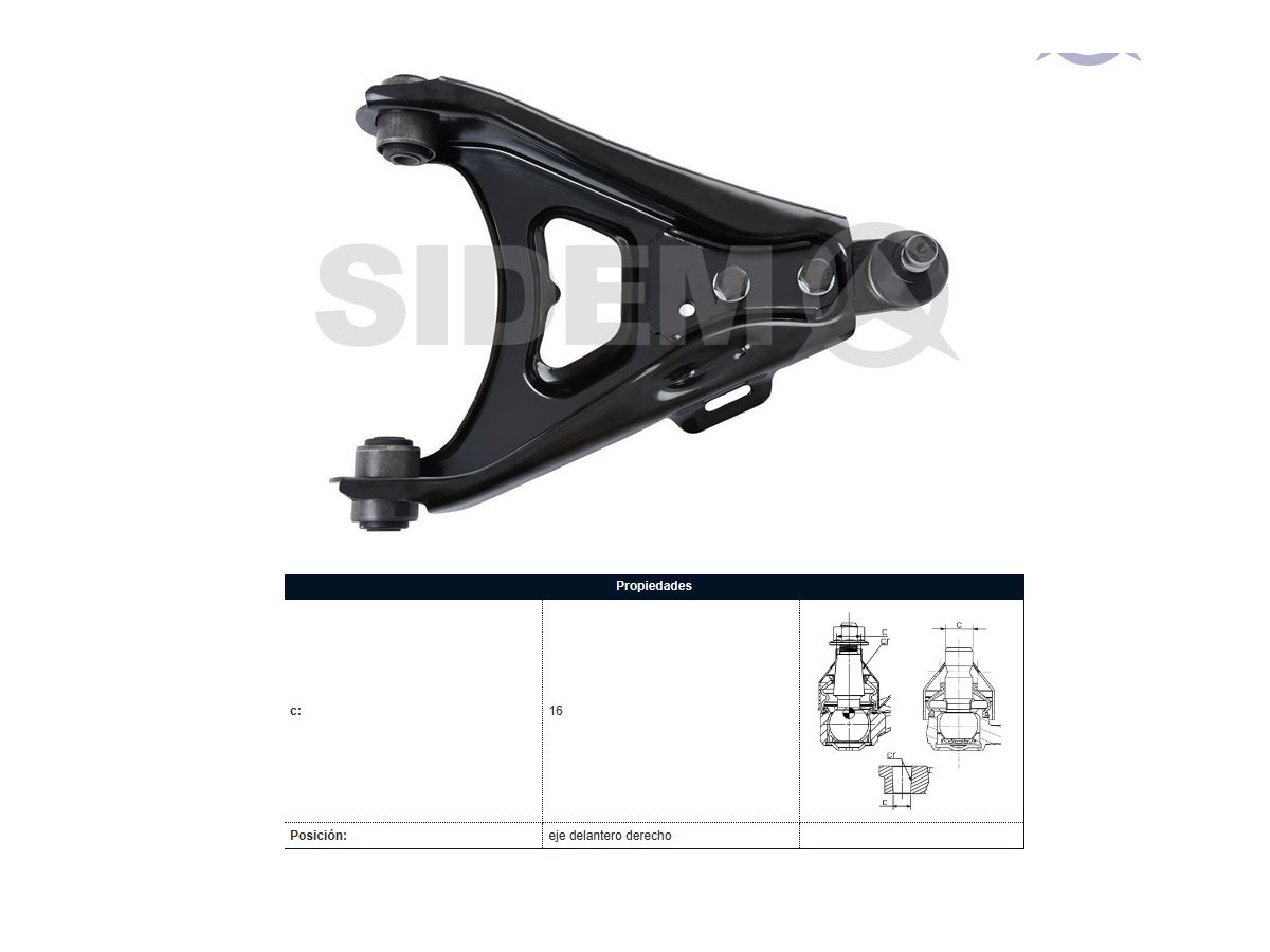 Parilla De Suspension Delantera Renault Express 96-25 Der
