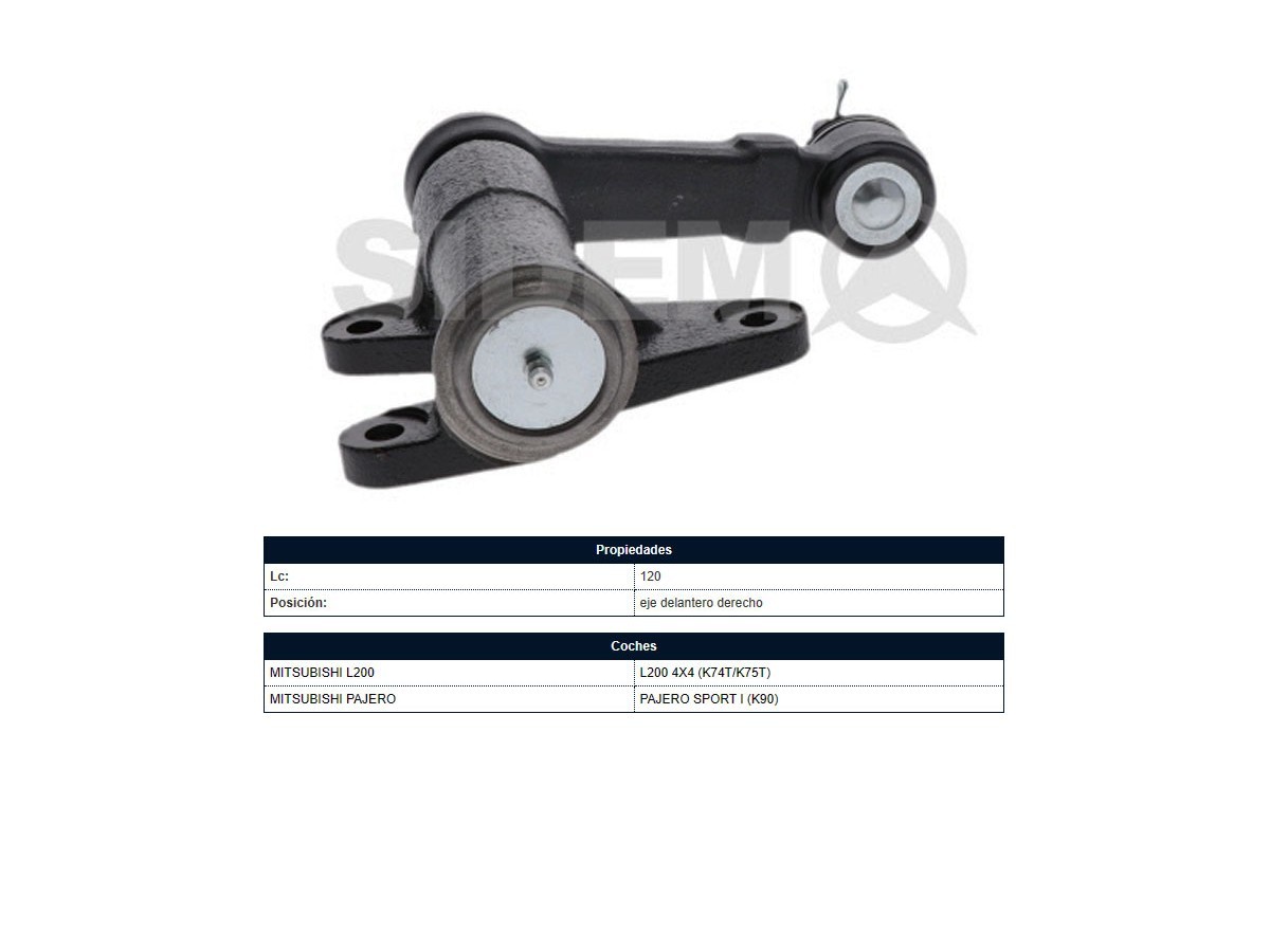 Brazo Auxiliar Mitsubishi L200 96-06 Der